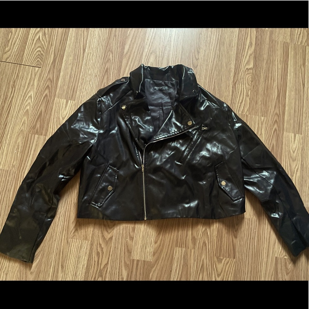 SHEIN faux leather jacket. NEW still in SHEIN package.
